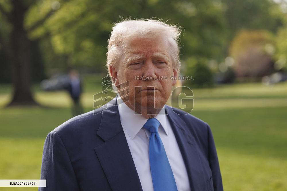 President Trump Departs for the Funeral of Pope Francis