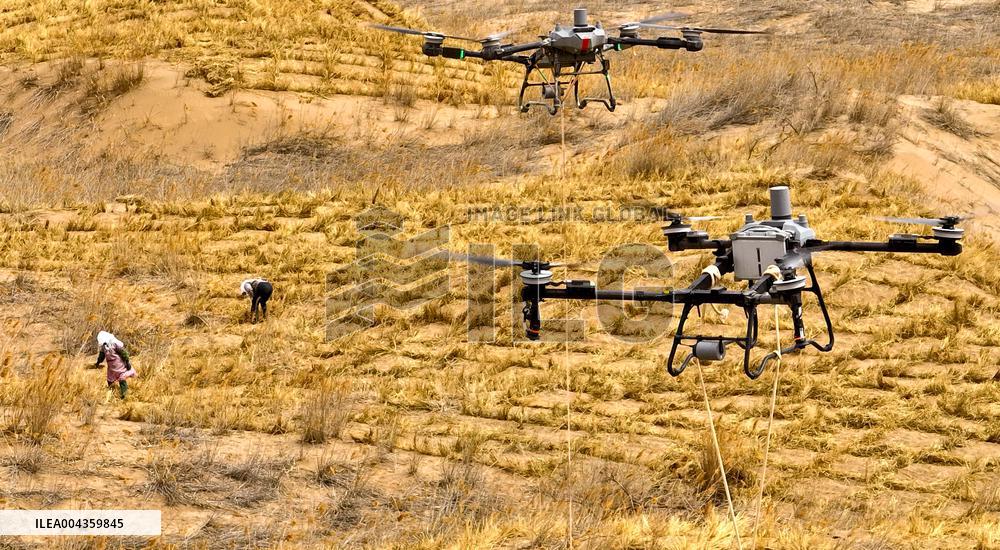 Sand Prevention Construction in Zhangye