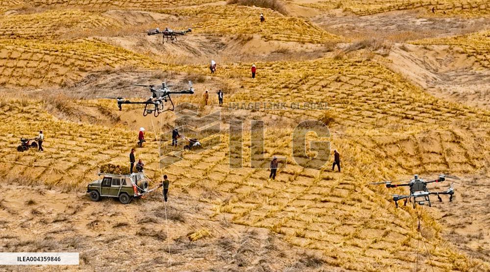 Sand Prevention Construction in Zhangye