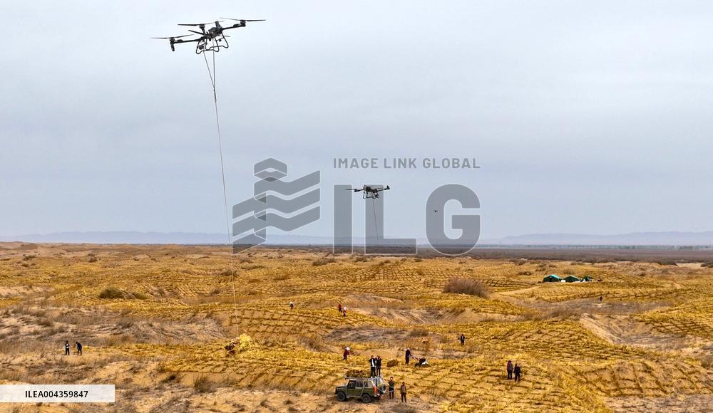 Sand Prevention Construction in Zhangye