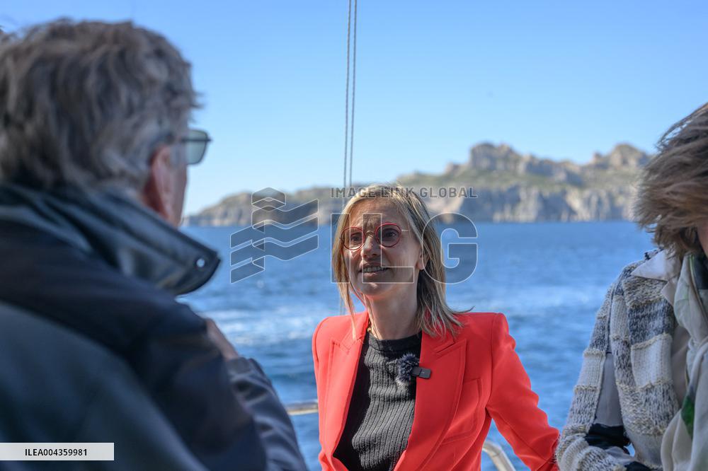 Agnes Pannier-Runacher Visits Calanques National Park - Marseille