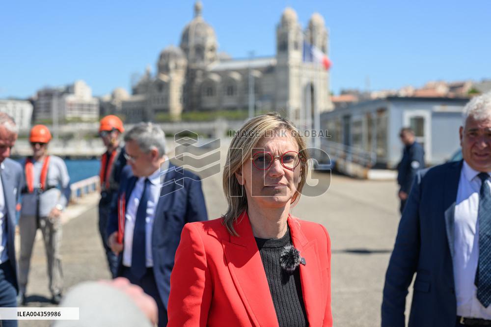 Agnes Pannier-Runacher Visits Calanques National Park - Marseille