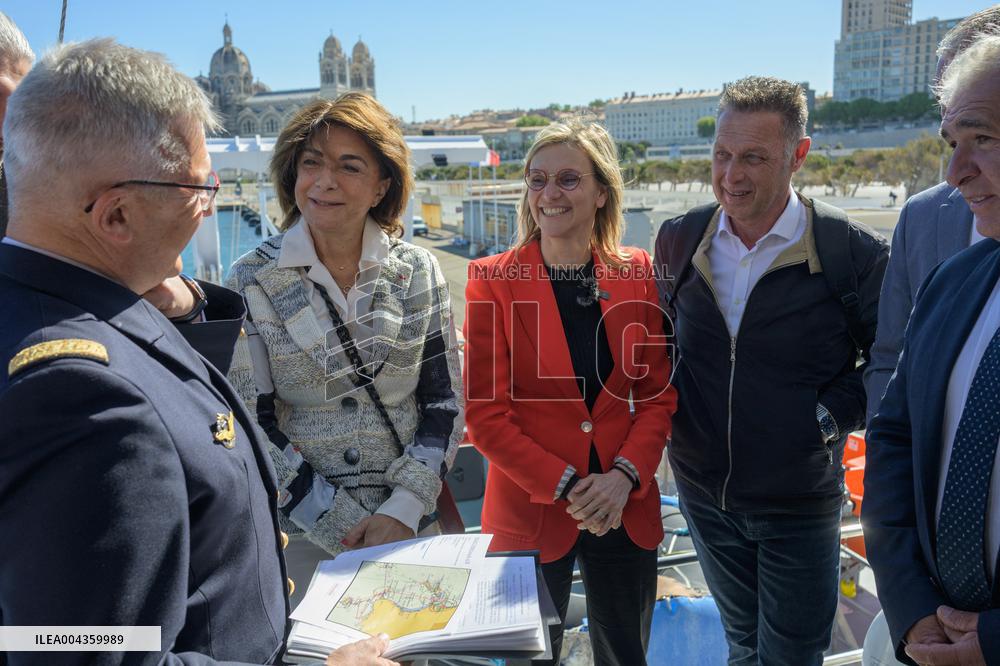 Agnes Pannier-Runacher Visits Calanques National Park - Marseille