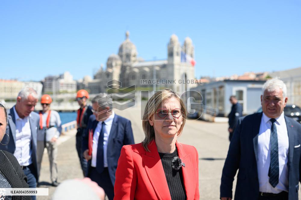 Agnes Pannier-Runacher Visits Calanques National Park - Marseille