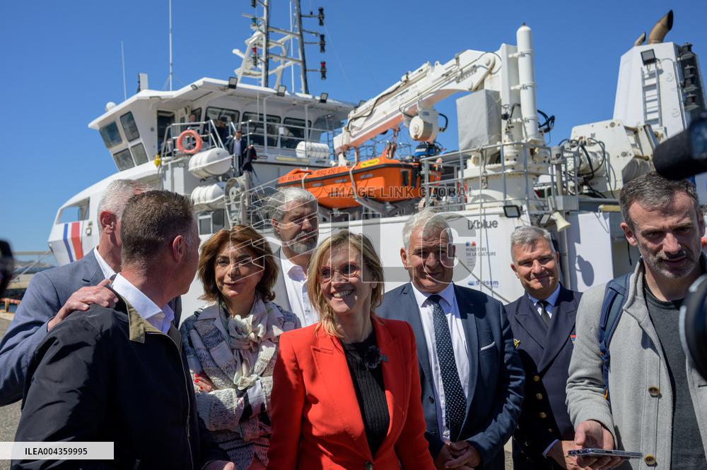 Agnes Pannier-Runacher Visits Calanques National Park - Marseille