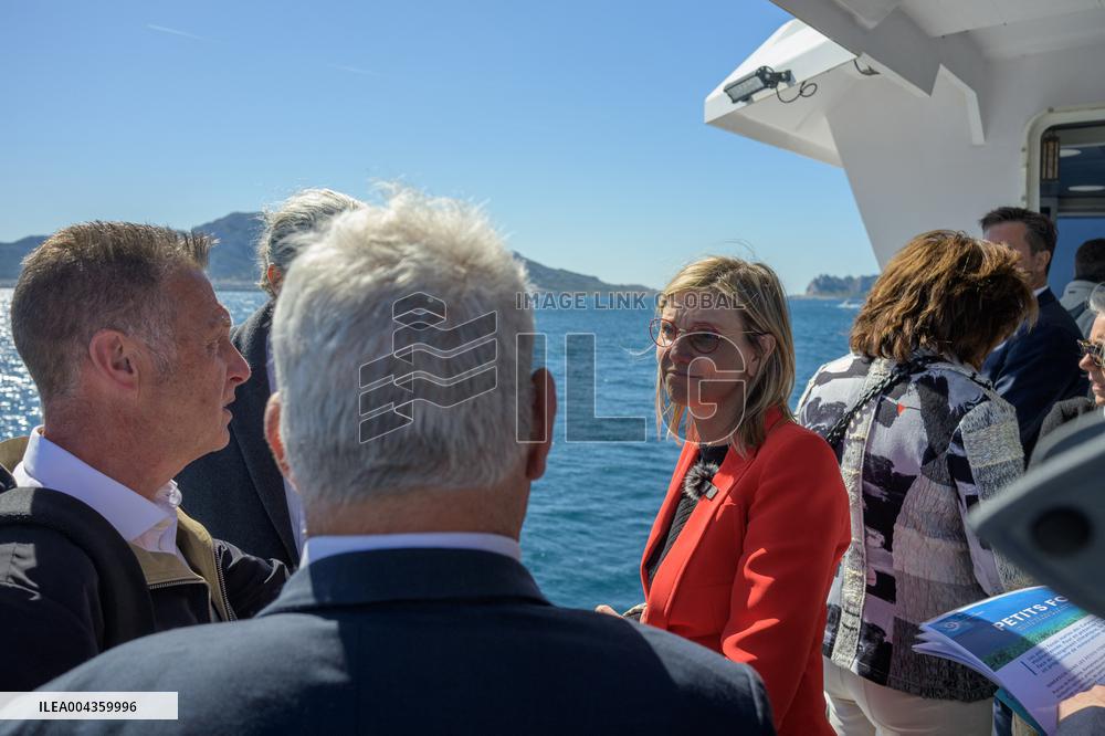 Agnes Pannier-Runacher Visits Calanques National Park - Marseille