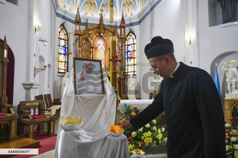 Mass for Pope Francis in Kharkiv
