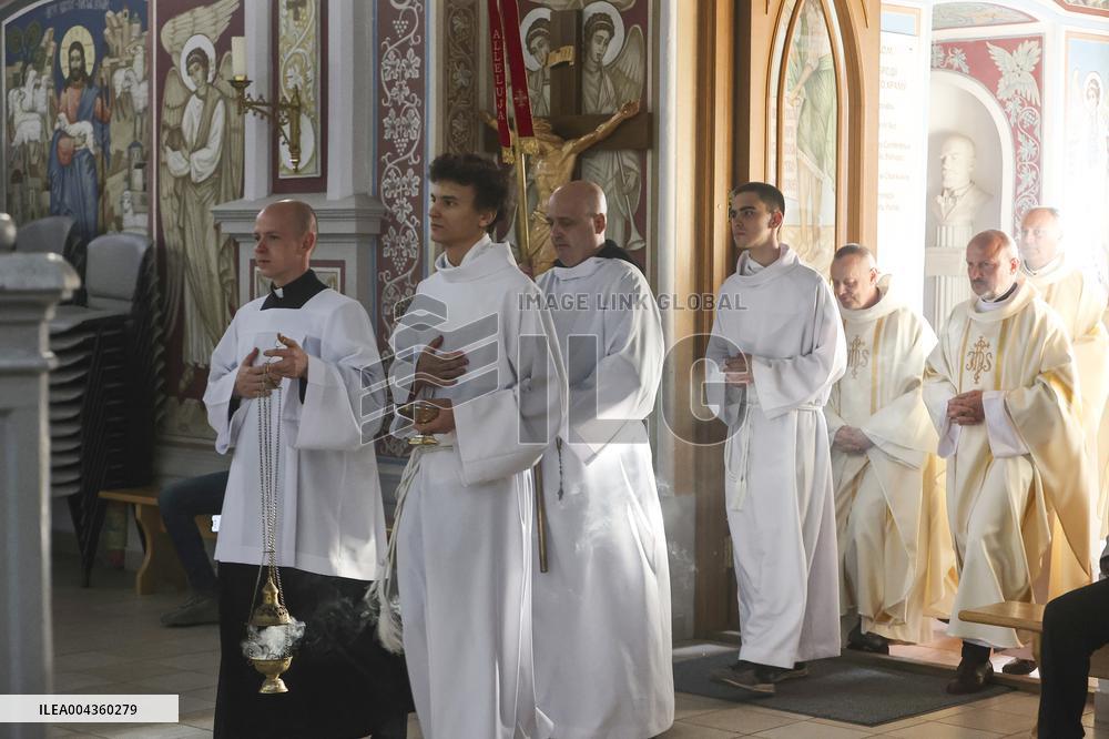 Mass for Pope Francis in Kharkiv