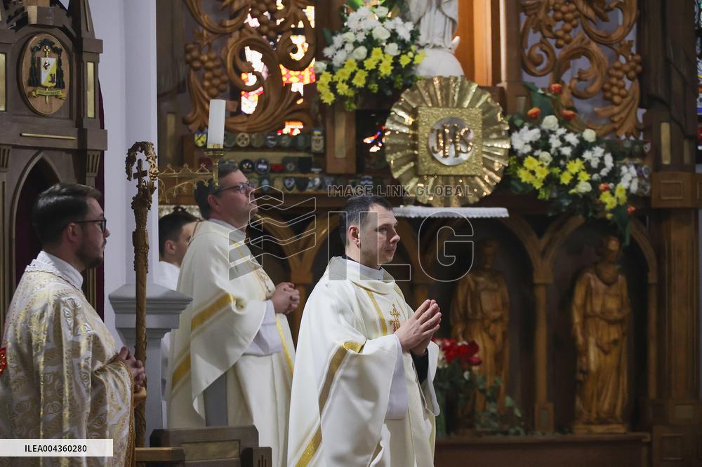 Mass for Pope Francis in Kharkiv