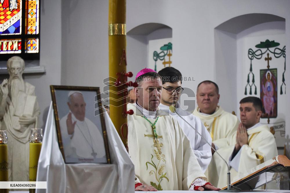 Mass for Pope Francis in Kharkiv