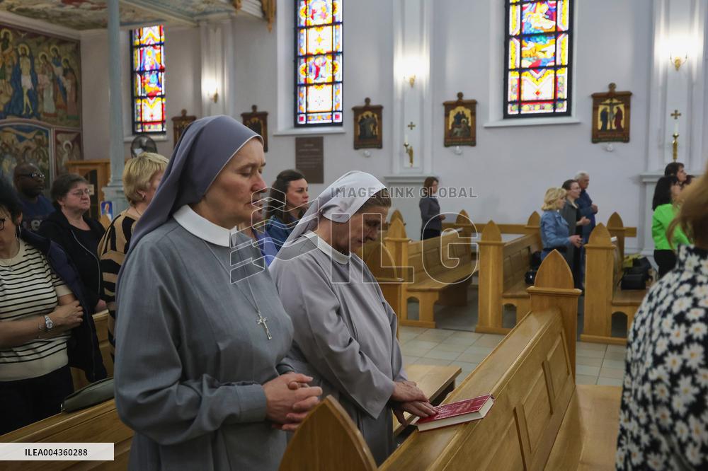 Mass for Pope Francis in Kharkiv
