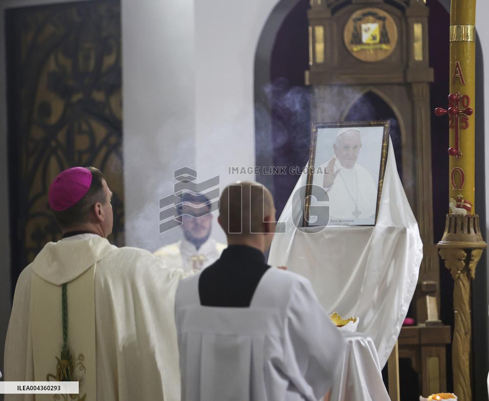 Mass for Pope Francis in Kharkiv
