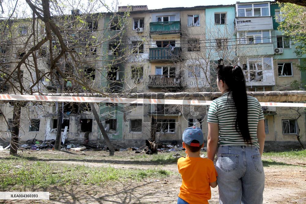 Pavlohrad after large-scale Russian drone attack