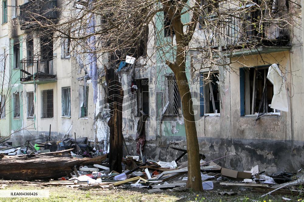 Pavlohrad after large-scale Russian drone attack