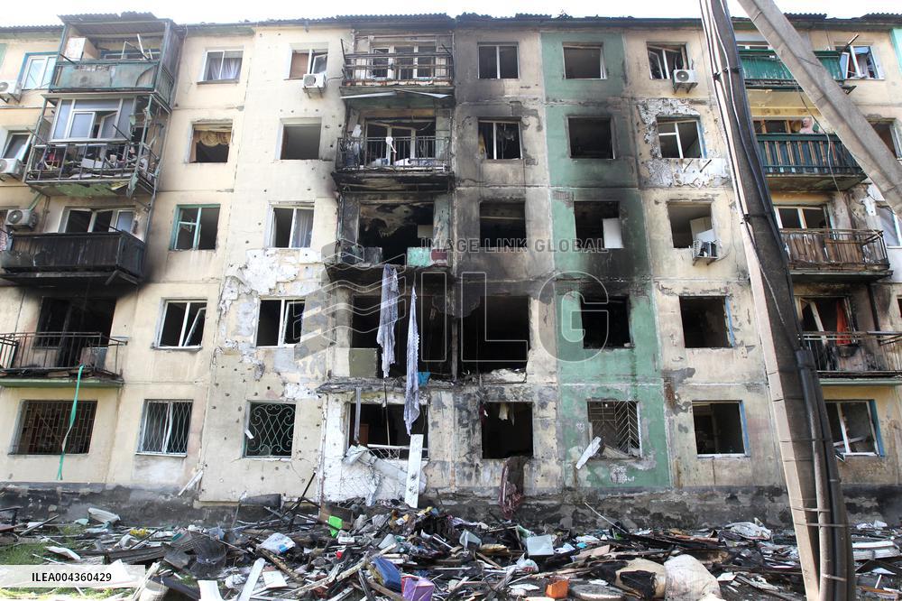 Pavlohrad after large-scale Russian drone attack