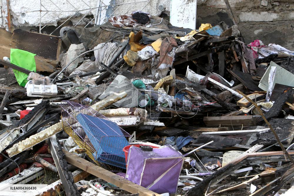 Pavlohrad after large-scale Russian drone attack