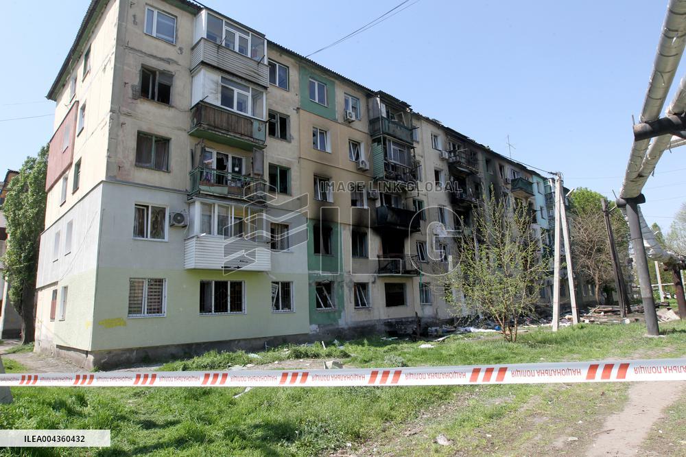 Pavlohrad after large-scale Russian drone attack