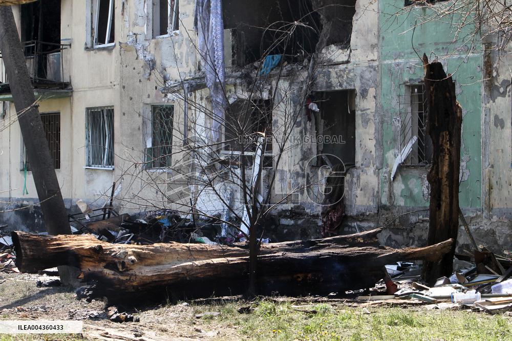 Pavlohrad after large-scale Russian drone attack