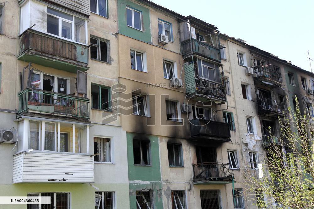 Pavlohrad after large-scale Russian drone attack