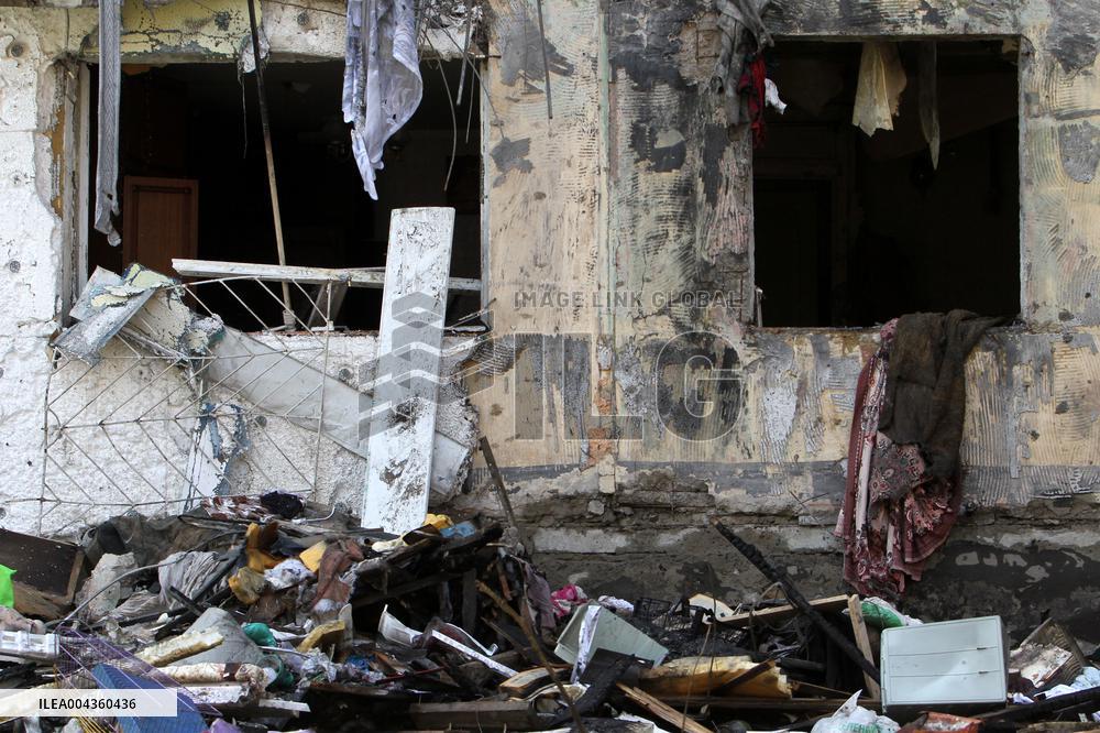 Pavlohrad after large-scale Russian drone attack