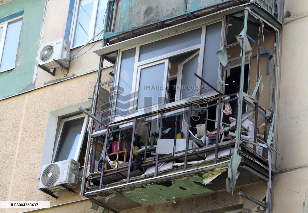 Pavlohrad after large-scale Russian drone attack