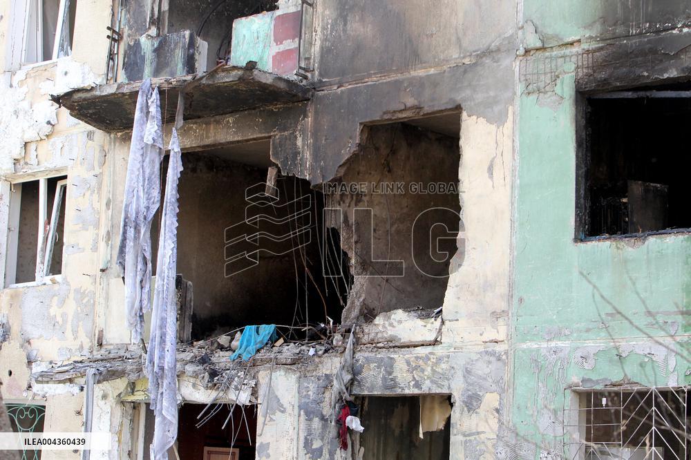 Pavlohrad after large-scale Russian drone attack