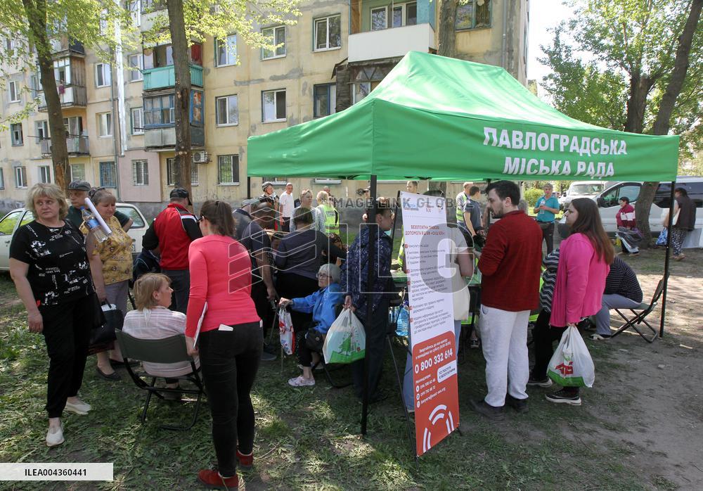 Pavlohrad after large-scale Russian drone attack