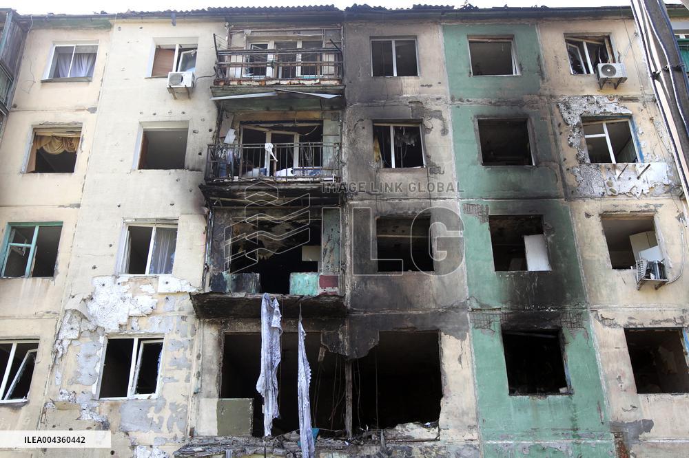 Pavlohrad after large-scale Russian drone attack