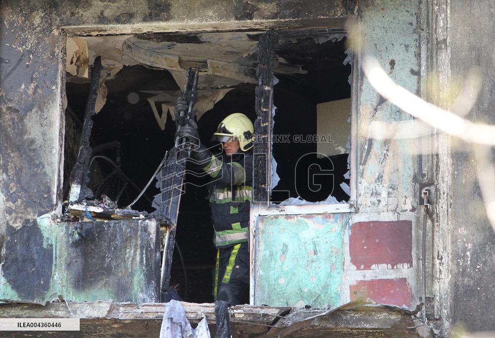 Pavlohrad after large-scale Russian drone attack