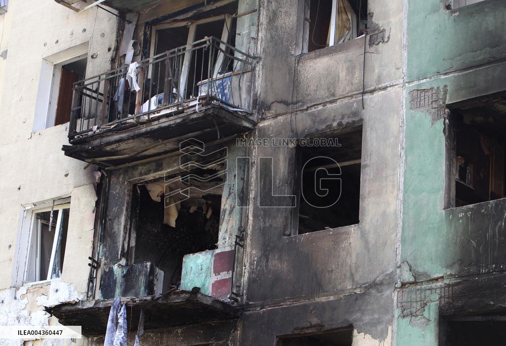 Pavlohrad after large-scale Russian drone attack