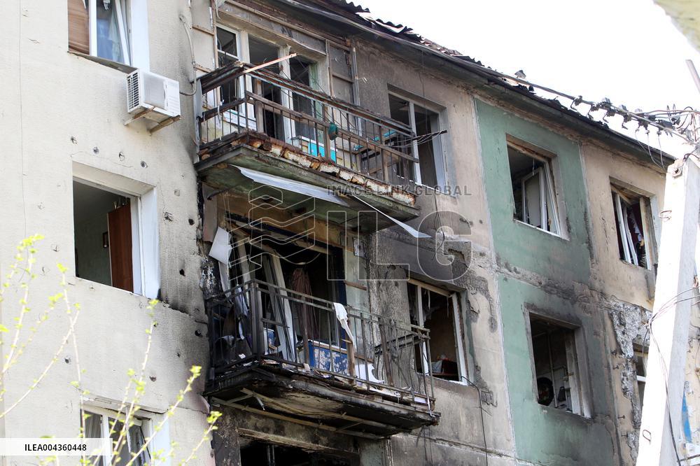 Pavlohrad after large-scale Russian drone attack