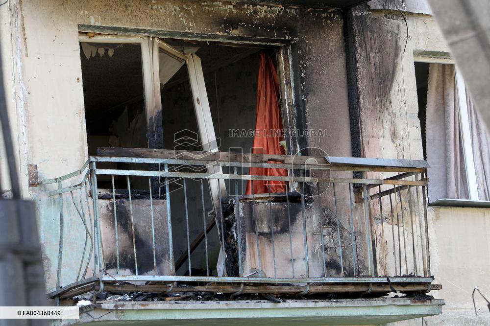 Pavlohrad after large-scale Russian drone attack