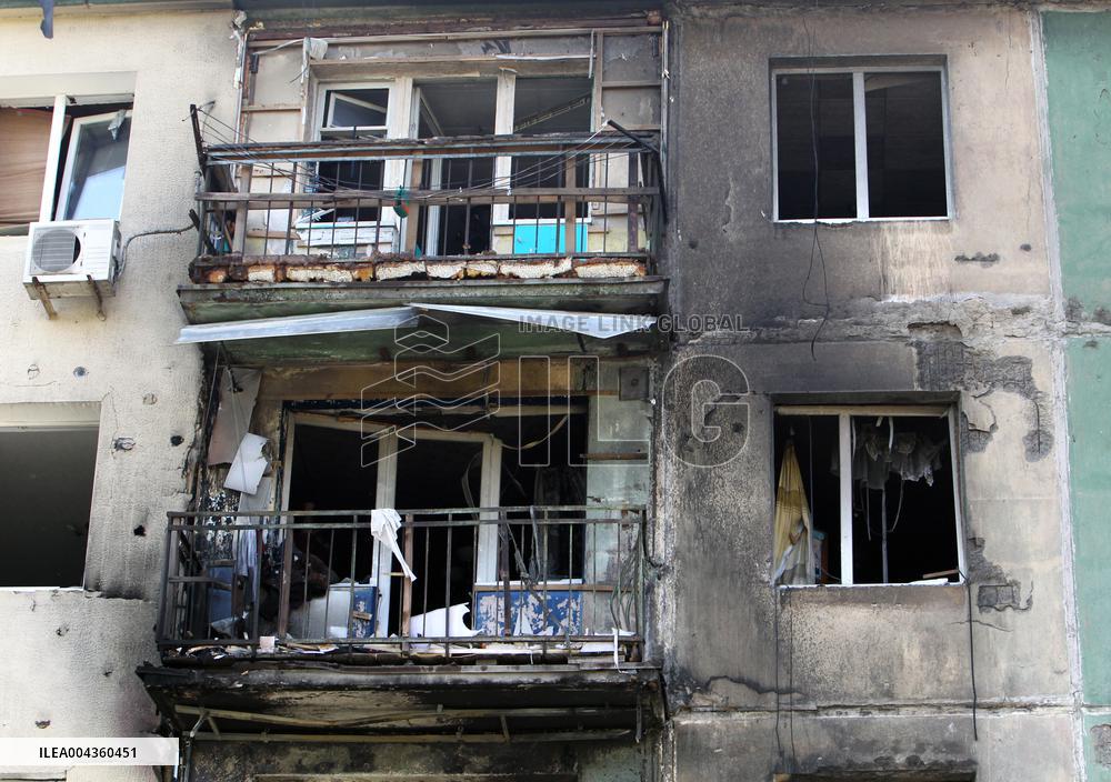 Pavlohrad after large-scale Russian drone attack