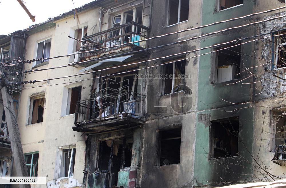 Pavlohrad after large-scale Russian drone attack