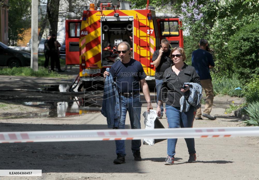 Pavlohrad after large-scale Russian drone attack