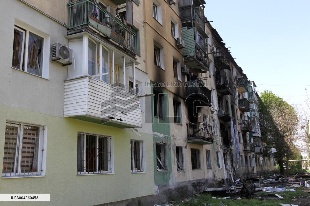 Pavlohrad after large-scale Russian drone attack