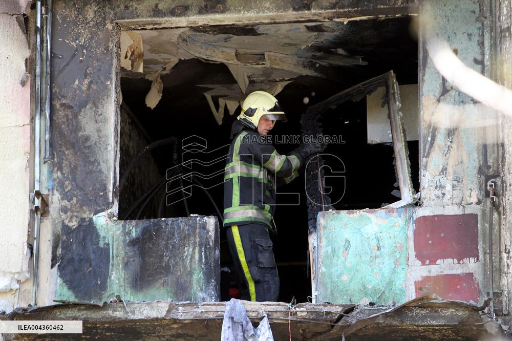 Pavlohrad after large-scale Russian drone attack