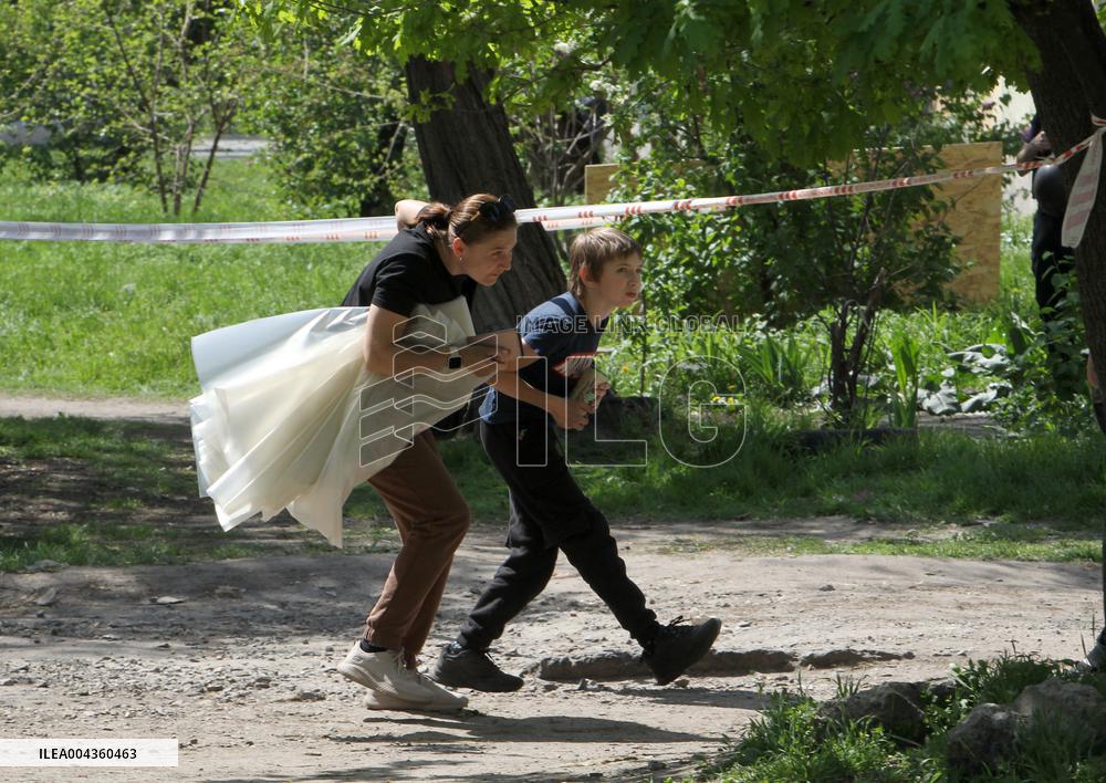 Pavlohrad after large-scale Russian drone attack