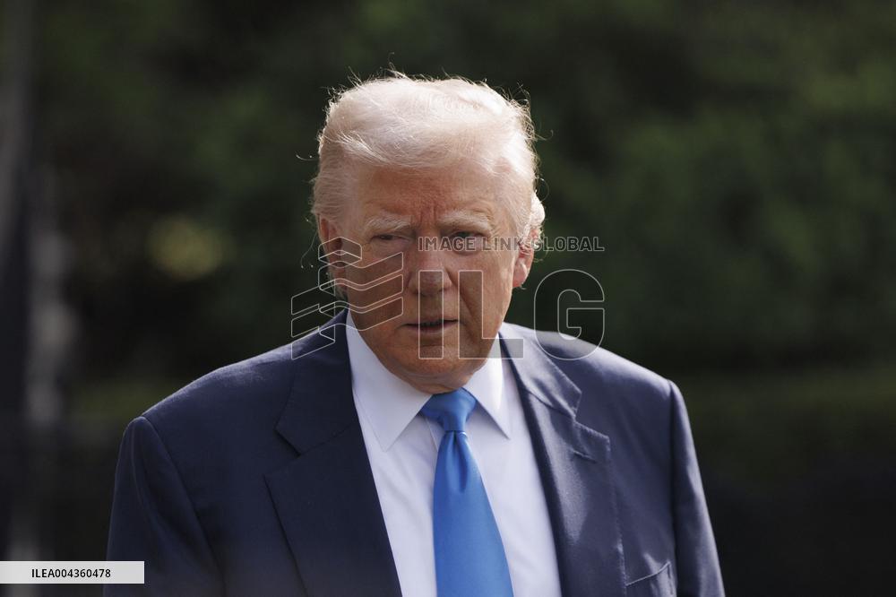 Trump Departs For The Funeral Of Pope Francis - Washington
