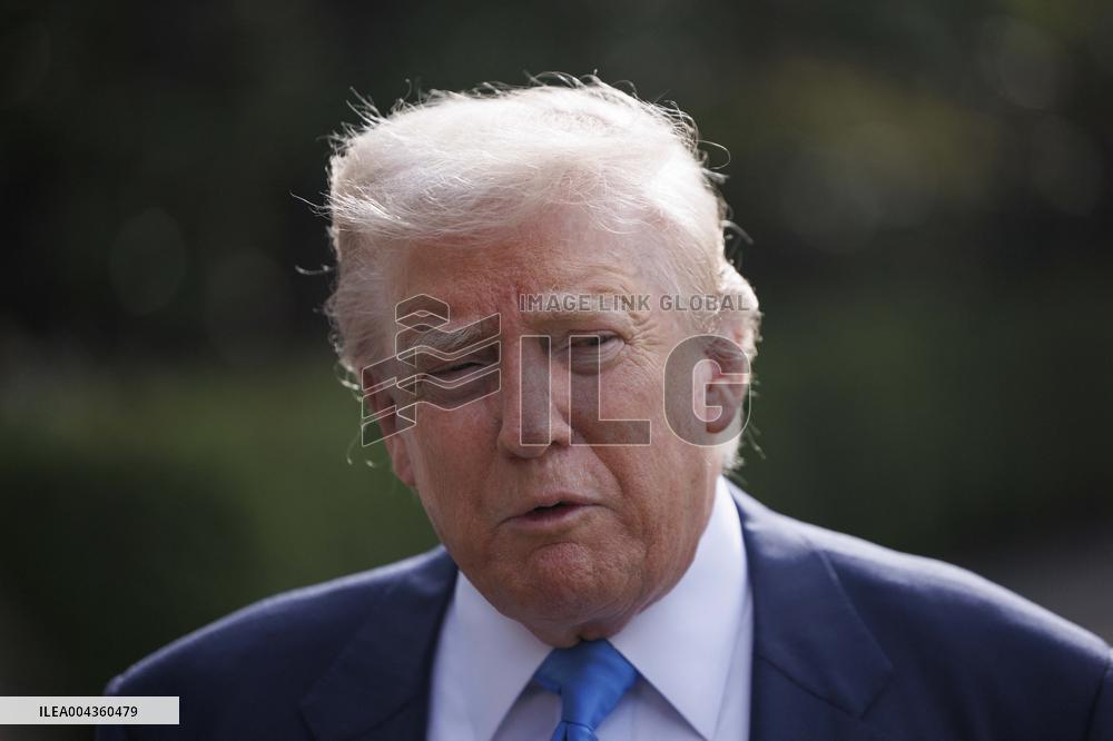 Trump Departs For The Funeral Of Pope Francis - Washington