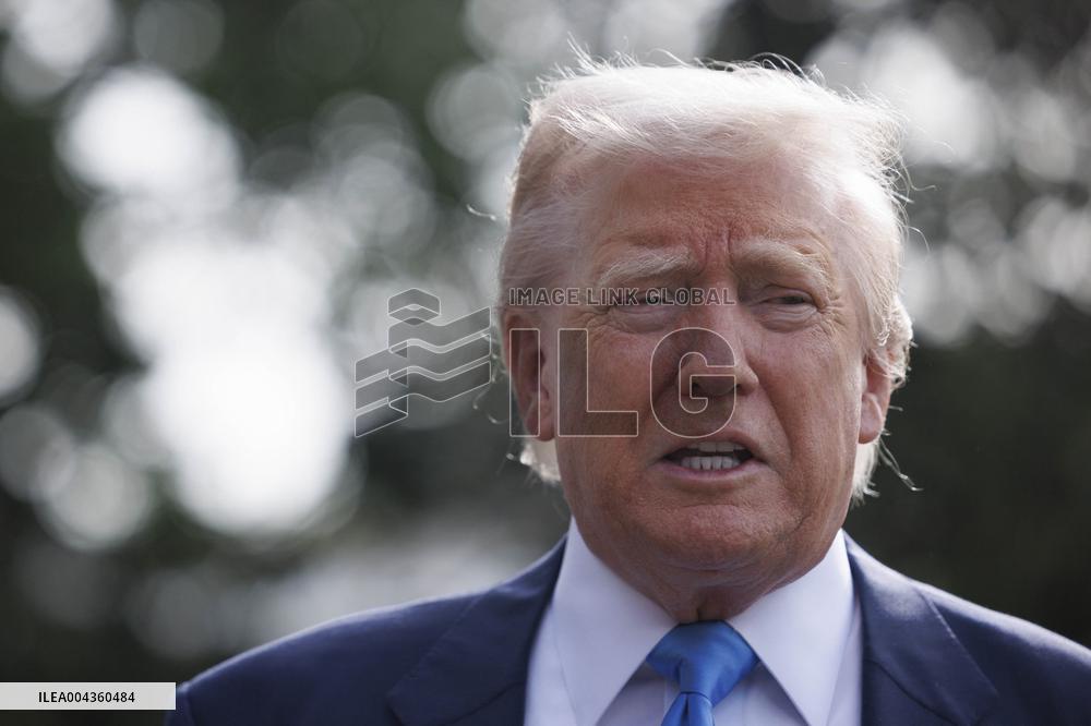 Trump Departs For The Funeral Of Pope Francis - Washington