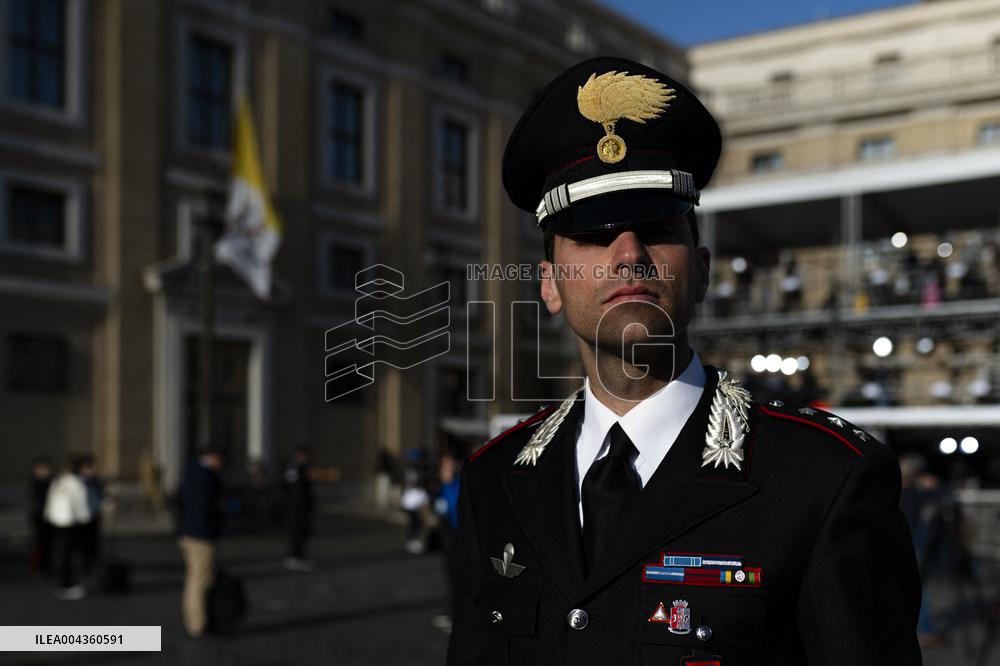 Atmosphere Hours Before Pope Francis Funeral - Vatican