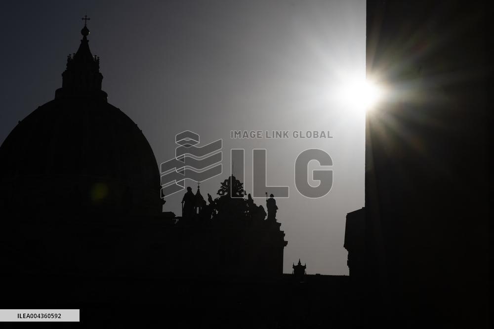 Atmosphere Hours Before Pope Francis Funeral - Vatican