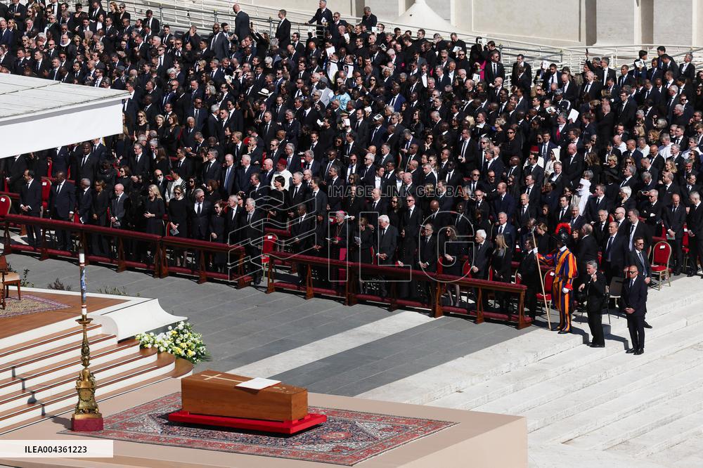 The Coffin Of Pope Francis Leaving St. Peters Basilica - Vatican