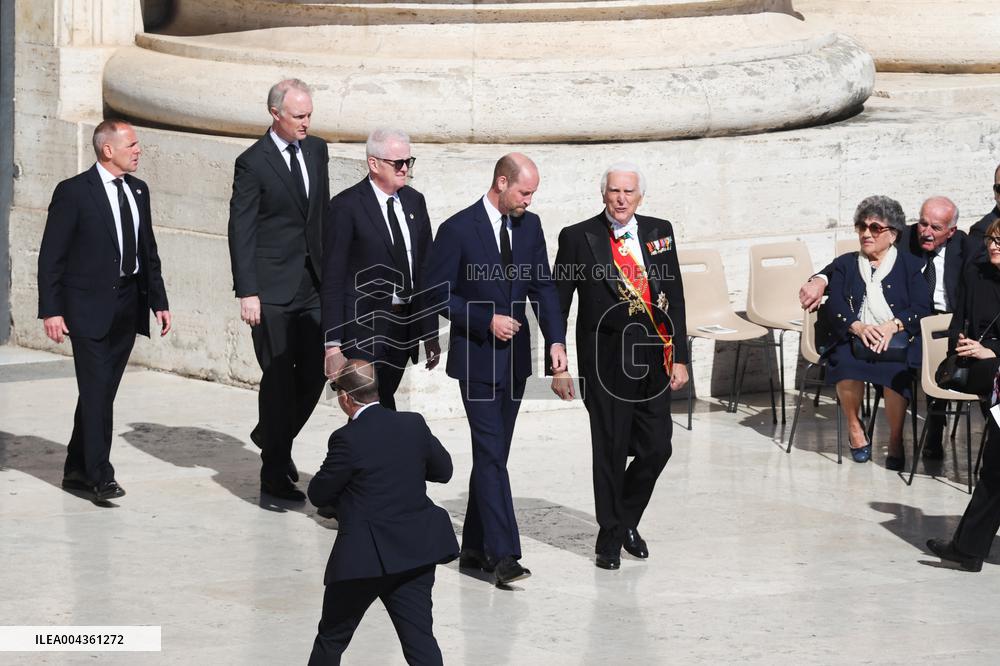 Rome, Death of Pope Francis - Funeral, Arrival of Royals from the World