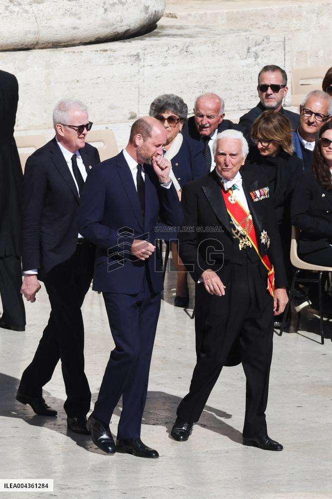 Rome, Death of Pope Francis - Funeral, Arrival of Royals from the World