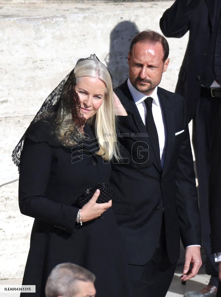 Royals Arrive For The Funeral of Pope Francis - Vatican