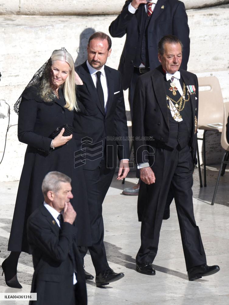 Royals Arrive For The Funeral of Pope Francis - Vatican