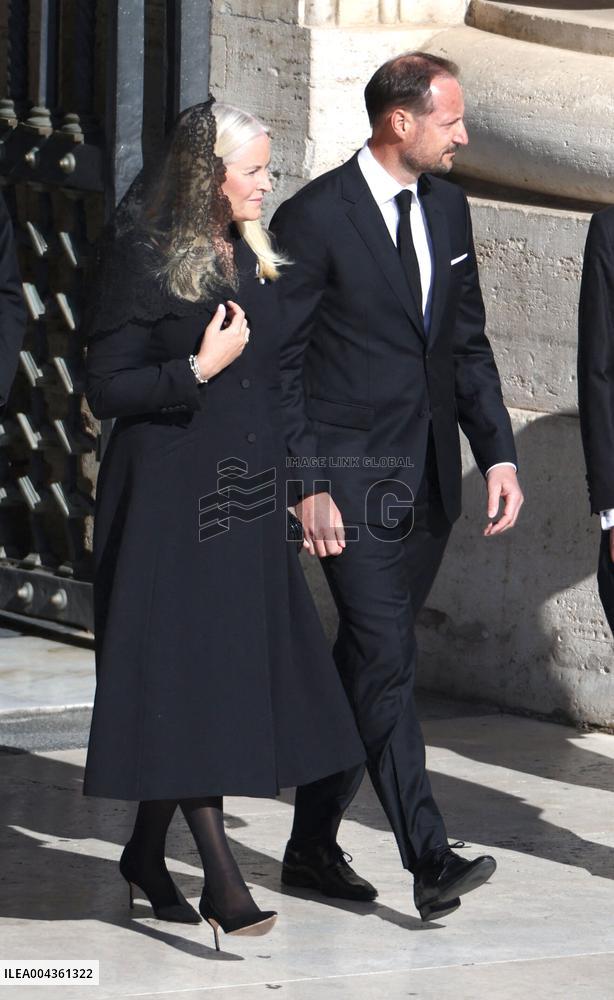 Royals Arrive For The Funeral of Pope Francis - Vatican