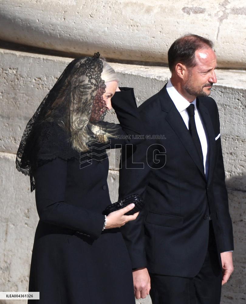 Royals Arrive For The Funeral of Pope Francis - Vatican